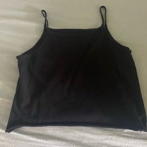 Small black crop top